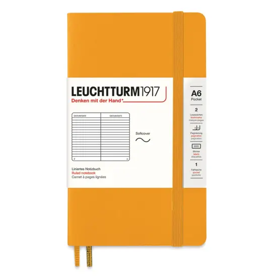 Leuchtturm1917 Ruled Softcover Notebook - Rising Sun, 3-1/2" x 6" {1}