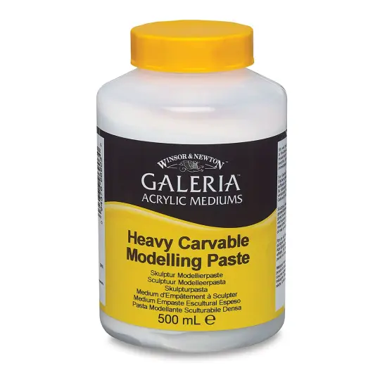 Winsor & Newton Galeria Heavy Carvable Modeling Paste - 500 ml bottle {1}