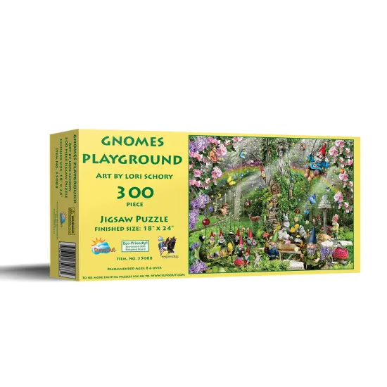 Sunsout Gnomes Playground 300 pc Jigsaw Puzzle 35088 {3}