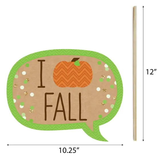 Big Dot of Happiness Pumpkin Patch - Fall, Halloween or Thanksgiving Party Photo Booth Props Kit - 20 Count {7}