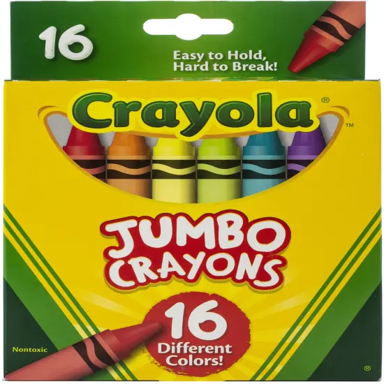 Multipack of 3 - Crayola Jumbo Crayons-16/Pkg {2}