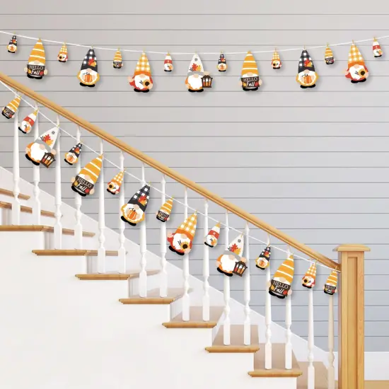 Big Dot of Happiness Fall Gnomes - Autumn Harvest Party DIY Decorations - Clothespin Garland Banner - 44 Pieces {3}