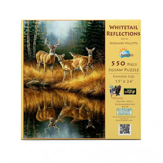 Sunsout Whitetail Reflections 550 pc Jigsaw Puzzle 30923 {4}
