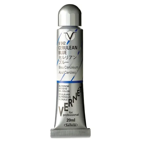 Holbein Vern&eacute;t Superior Artists' Oil Color - Cerulean Blue, 20 ml tube {2}