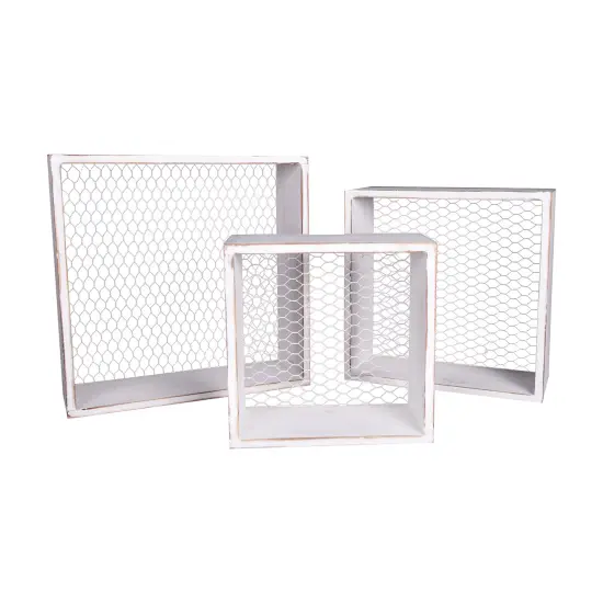 French Wire Wall Box, Set of 3 {1}