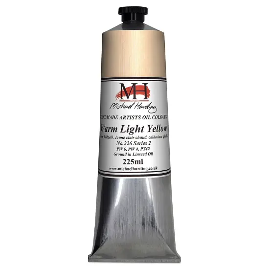 Michael Harding Artists Oil Color &ndash; Warm Light Yellow, 225 ml tube {2}