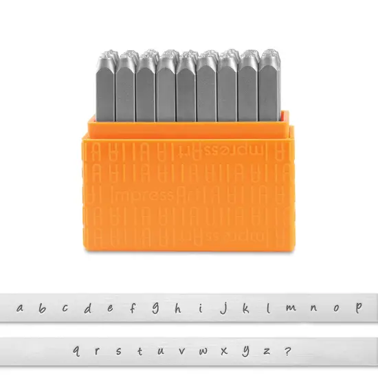 ImpressArt Letter and Number Stamp Set - Bridgette, Lowercase Letters, Set of 27 {1}