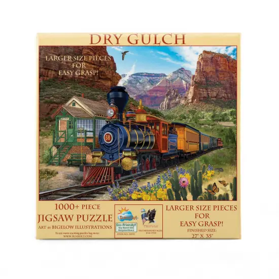Sunsout Dry Gulch 1000 pc Large Pieces Jigsaw Puzzle 31532 {4}