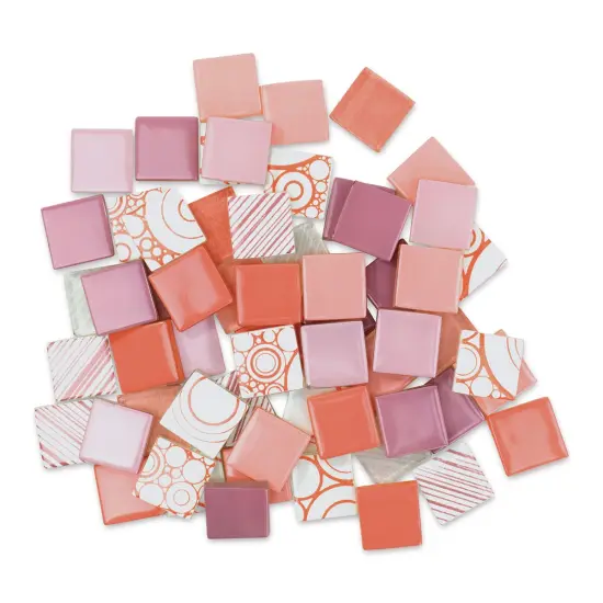 Mosaic Mercantile Patchwork Tiles - Pink/Coral, 3 lb {1}