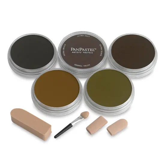 PanPastel Artists&rsquo; Painting Pastels Set - Extra Dark Earth Colors, Set of 5 {1}