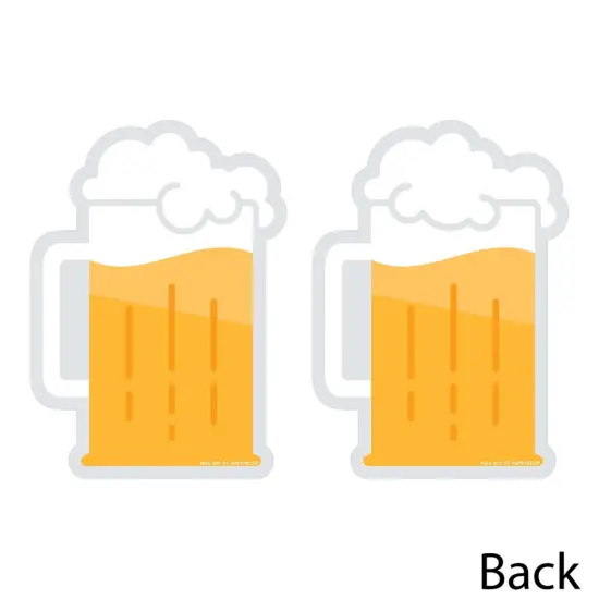 Big Dot of Happiness Cheers and Beers Happy Birthday - Beer Mug Decorations DIY Birthday Party Essentials - Set of 20 {4}