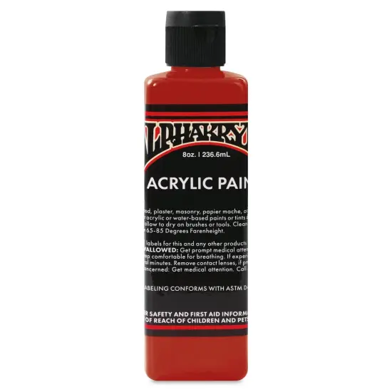 Alpha6 Alphakrylic Acrylic Paint - Alpha Red, 8 oz {1}