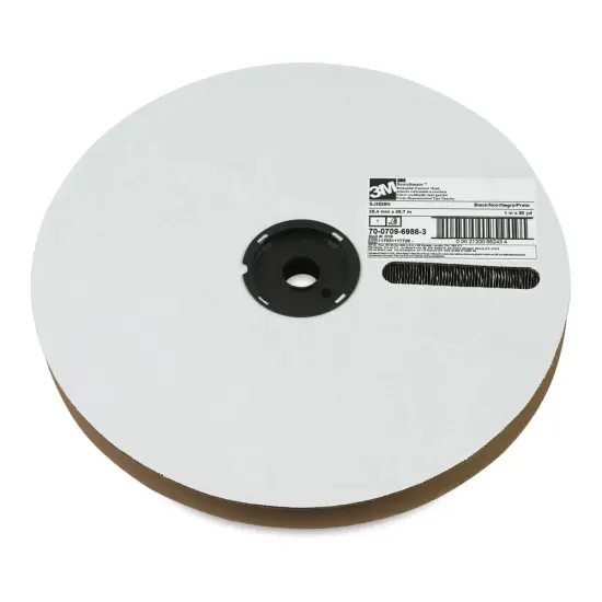 Scotch Reclosable Fastener - 1" x 50 yd, Black, Hook Tape {1}