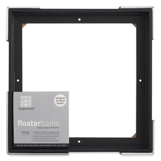 Ampersand Floaterframe - Bold, Black, 12" x 12", 1-1/2" {1}
