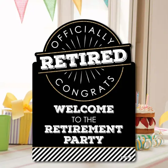 Big Dot of Happiness Happy Retirement - Party Decorations - Retirement Party Welcome Yard Sign {7}