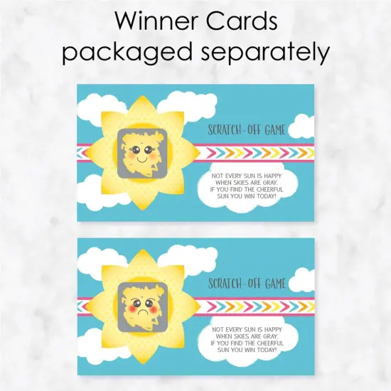 Big Dot of Happiness You are My Sunshine - Baby Shower or Birthday Party Game Scratch Off Cards - 22 Count {4}