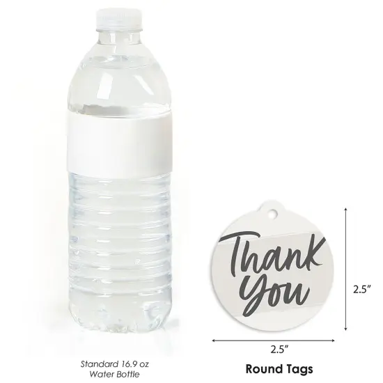 Big Dot of Happiness Champagne Elegantly Simple - Guest Party Favor Gift Tags (Set of 20) {4}