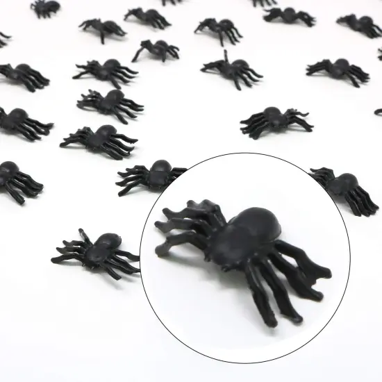 Realistic Spider Table Sprinkles - Fake Spiders for Decorations and Favors - 144 Pieces {5}