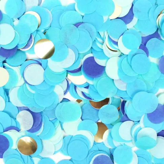 Jumbo Confetti Balloon - Blue Party {2}