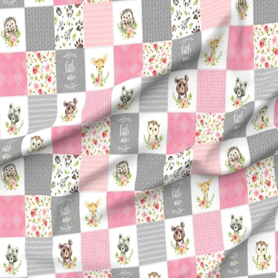 Various Fabrics by the Yard or Fat Quarter Quilt Patchwork Blanket Nursery Baby Woodland Bedding Forest Custom Printed Fabric by Spoonflower {6}