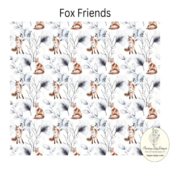 Fox Friends - Art Paper for Decoupage & Mixed Media - Medium {1}