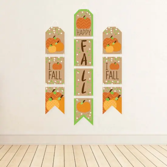 Big Dot of Happiness Pumpkin Patch - Hanging Vertical Paper Door Banners - Fall Halloween Thanksgiving Party Wall Decoration Kit - Indoor Door Decor {4}