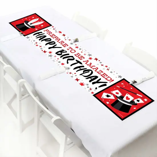 Big Dot of Happiness Ta-Da, Magic Show - Magical Happy Birthday Decorations Party Banner {7}