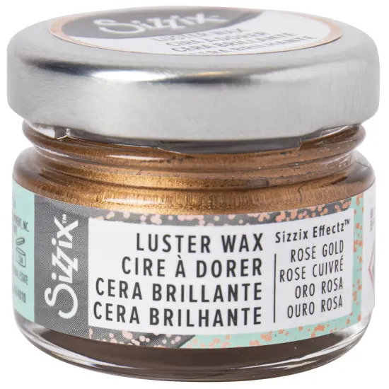Sizzix Effectz Luster Wax 20ml-Rose Gold {1}