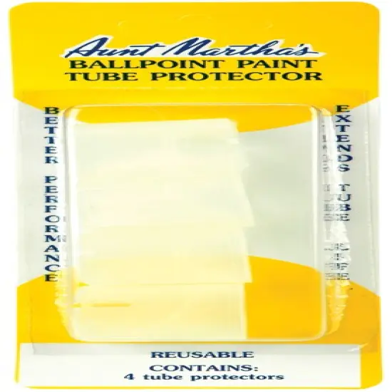 Aunt Martha's Ballpoint Paint Tube Protectors 4/Pkg {1}