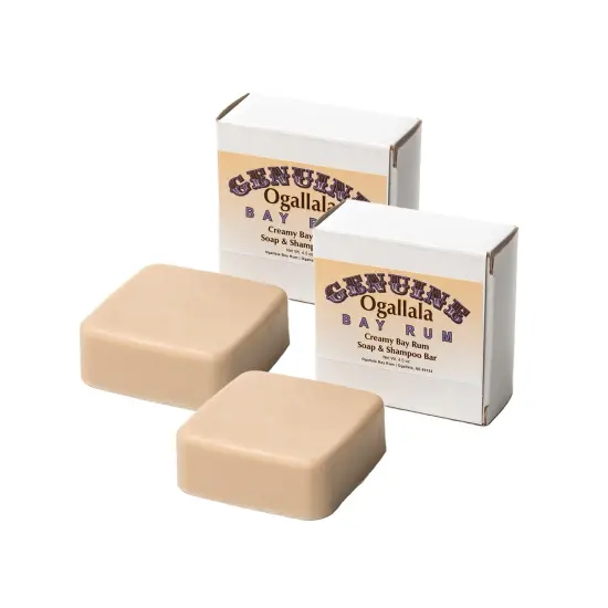Creamy Bay Rum Soap & Shampoo Bar - Original (Pack of 2) {1}