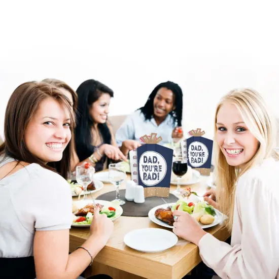 Big Dot of Happiness My Dad is Rad - Table Decorations - Father's Day Party Fold and Flare Centerpieces - 10 Count {7}