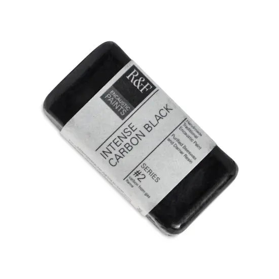 R&F Encaustic Paints - Intense Carbon Black, 40 ml block {1}