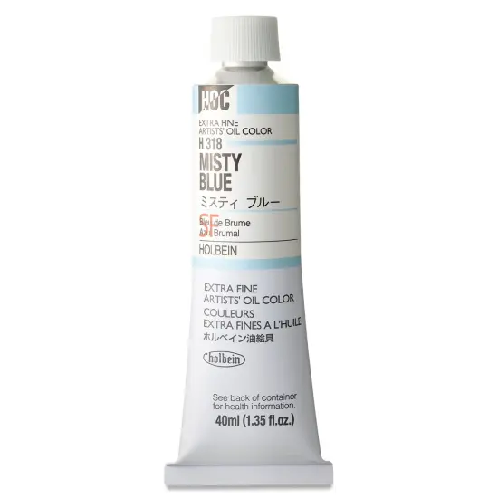 Holbein Artists' Oil Color - Misty Blue, 40 ml tube {1}