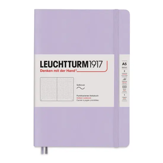 Leuchtturm1917 Dotted Softcover Notebook - Lilac, 5-3/4" x 8-1/4" {1}