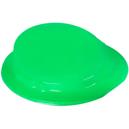 Child's Green Plastic Gentleman's Bowler Derby Hat Costume Accessory {1}
