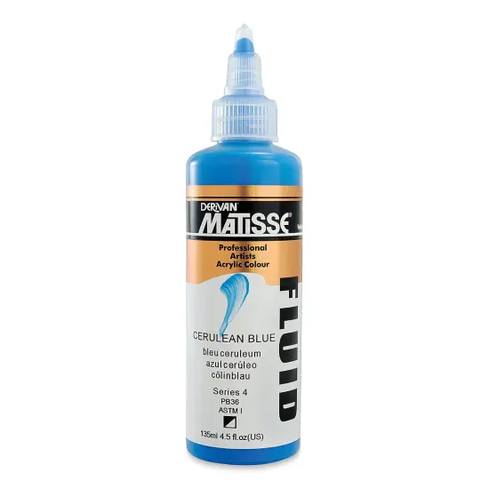 Matisse Fluid Acrylic - Cerulean Blue, 135 ml {1}