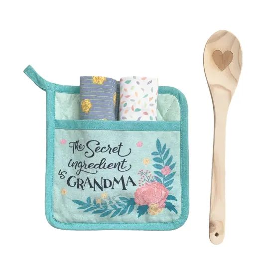 The Secret Ingredient is Grandma Potholder Gift Set {1}