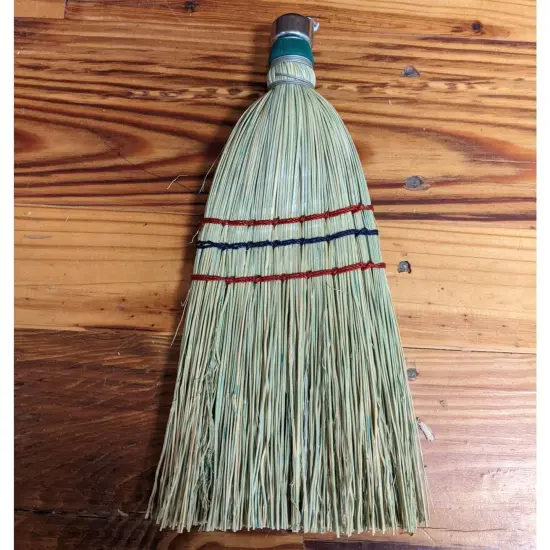 Lehman's Amish-Made Whisk Broom - Authentic Corn Straw Broom with Metal Hanging Hook, Natural, 11 inches {3}