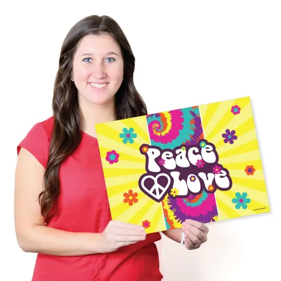 Big Dot of Happiness 60's Hippie - Party Table Decorations - 1960s Groovy Party Placemats - Set of 16 {7}