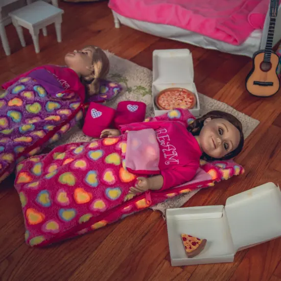 The Queen's Treasures 18 Inch Doll Soft Pink Sleeping Bag Accessory {4}