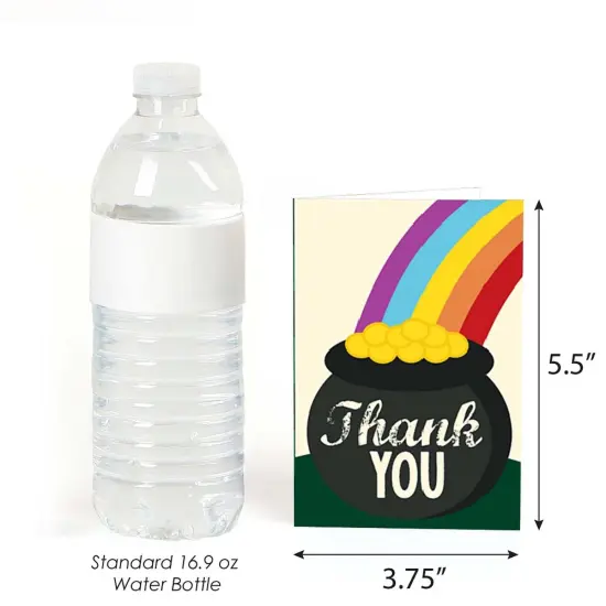 Big Dot of Happiness St. Patrick's Day - Saint Paddy's Day Party Thank You Cards (8 count) {4}