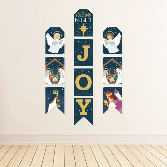Big Dot of Happiness Holy Nativity - Hanging Vertical Paper Door Banners - Manger Scene Religious Christmas Wall Decoration Kit - Indoor Door Decor {4}