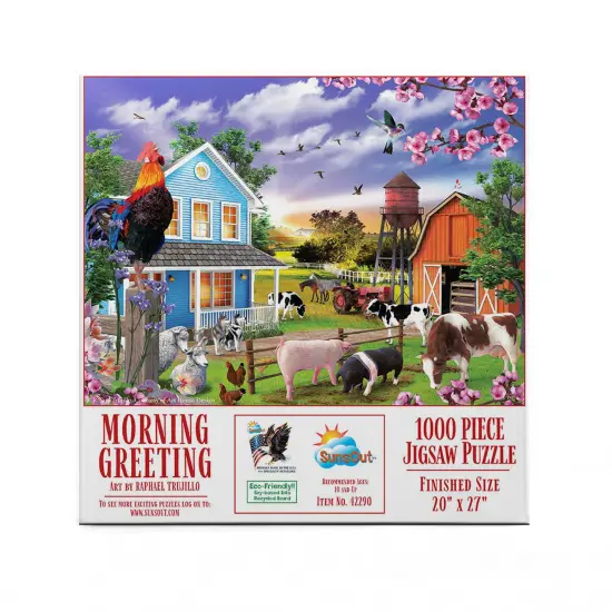 Sunsout Morning Greeting 1000 pc Jigsaw Puzzle 42290 {4}