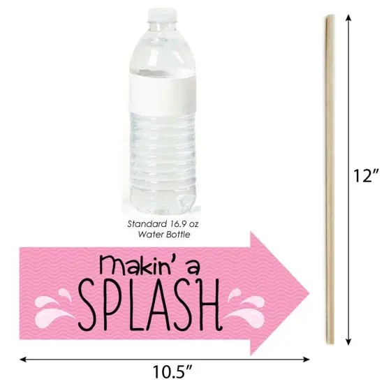 Big Dot of Happiness Funny Pink Ducky Duck - Baby Shower or Birthday Party Photo Booth Props Kit - 10 Piece {4}