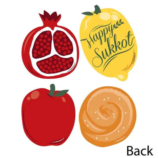 Big Dot of Happiness Sukkot - Apple, Pomegranate, Etrog, and Challah Decorations DIY Sukkah Essentials - Set of 20 {4}