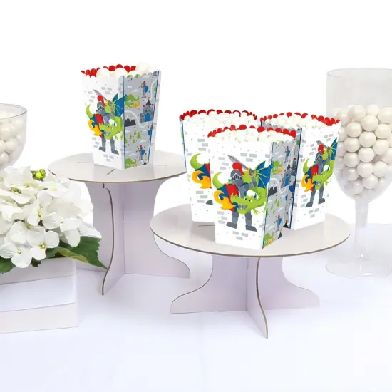 Big Dot of Happiness Calling All Knights and Dragons - Medieval Party or Birthday Party Favor Popcorn Treat Boxes - Set of 12 {4}