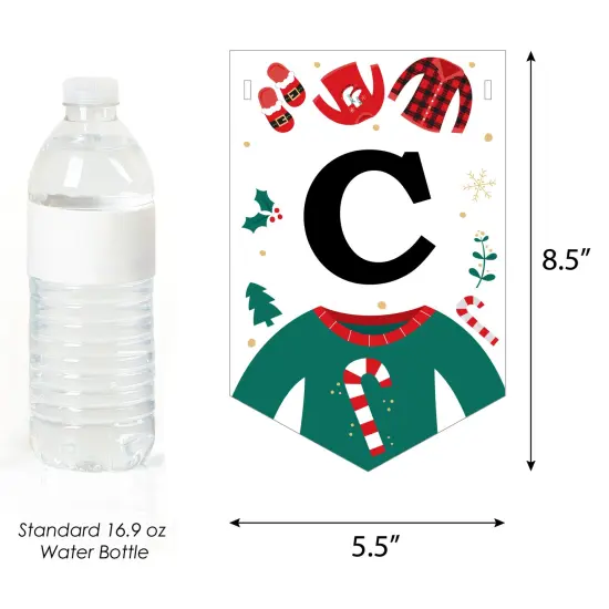 Big Dot of Happiness Christmas Pajamas - Holiday Plaid PJ Party Bunting Banner - Party Decorations - Christmas Pajama Party {4}