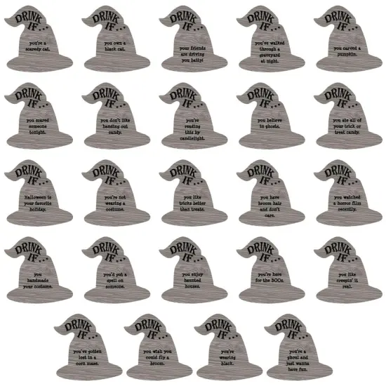Big Dot of Happiness Drink If Game - Happy Halloween - Witch Party Game - 24 Count {3}