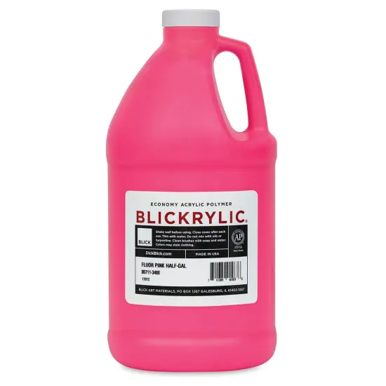 Blickrylic Student Acrylics - Fluorescent Pink, Half Gallon {1}