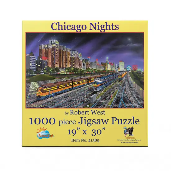 Sunsout Chicago Nights 1000 pc Jigsaw Puzzle 21385 {4}